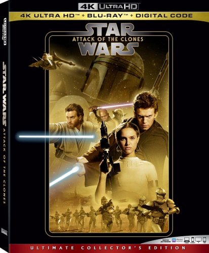 Постер к фильму Звездные войны: Эпизод 2: Атака клонов / Star Wars: Episode II - Attack of the Clones (2002) UHD BDRemux 2160p от селезень | 4K | HDR | Лицензия