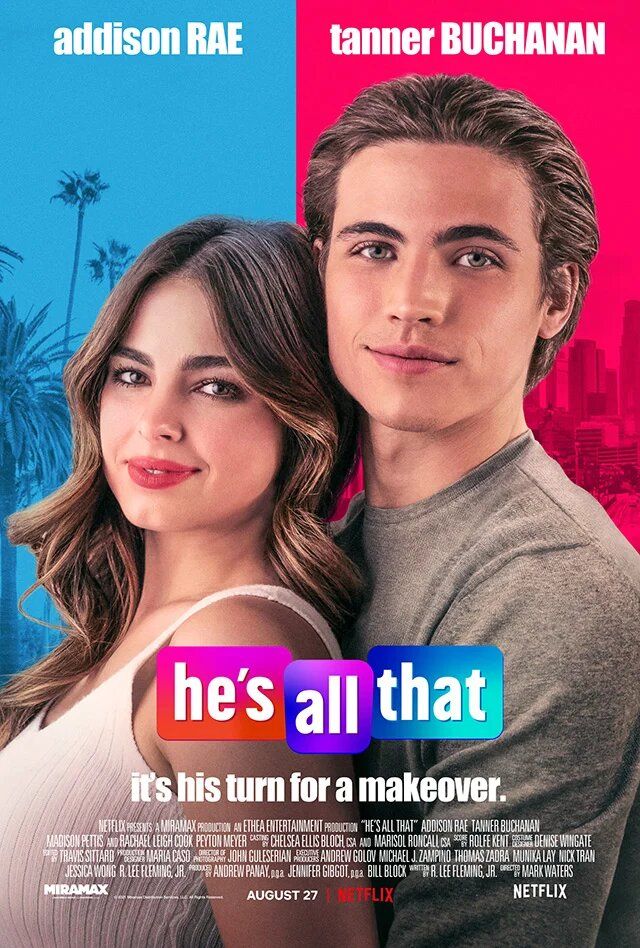 Постер к фильму Это всё он / He's All That (2021) WEB-DL 1080p от селезень | Netflix