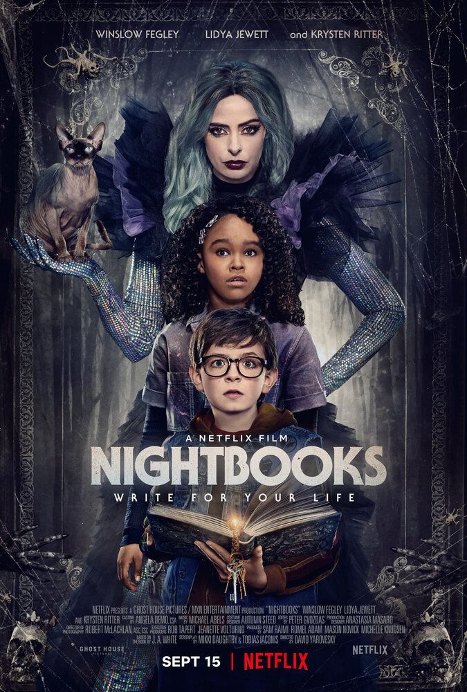 Постер к фильму Ночные тетради / Nightbooks (2021) WEB-DL 1080p от селезень | Netflix