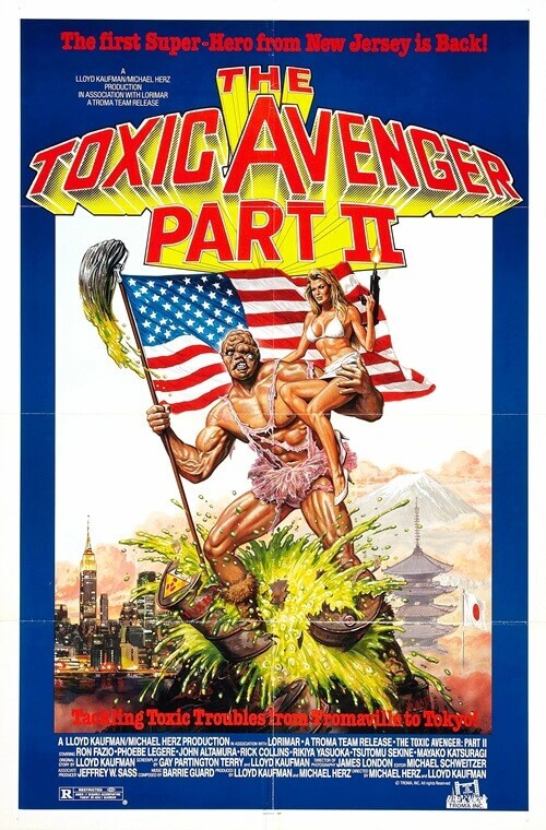 Постер к фильму Токсичный мститель 2 / The Toxic Avenger, Part II (1989) UHD BDRemux 2160p от селезень | 4K | HDR | A