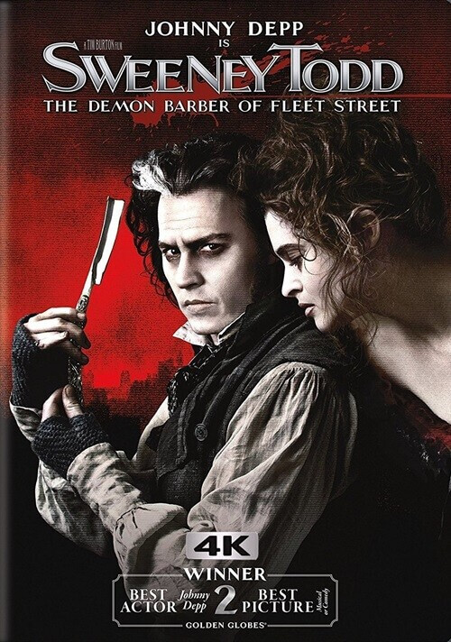 Постер к фильму Суини Тодд, демон-парикмахер с Флит-стрит / Sweeney Todd: The Demon Barber of Fleet Street (2007)  UHD BDRemux 2160p от селезень | 4K | HDR | Dolby Vision Profile 8 | P